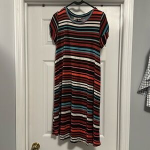 Striped maternity dress. Size medium
